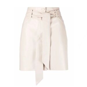 Nanushka beige Meda Vegan Leather Miniskirt Sz XS New With Tags